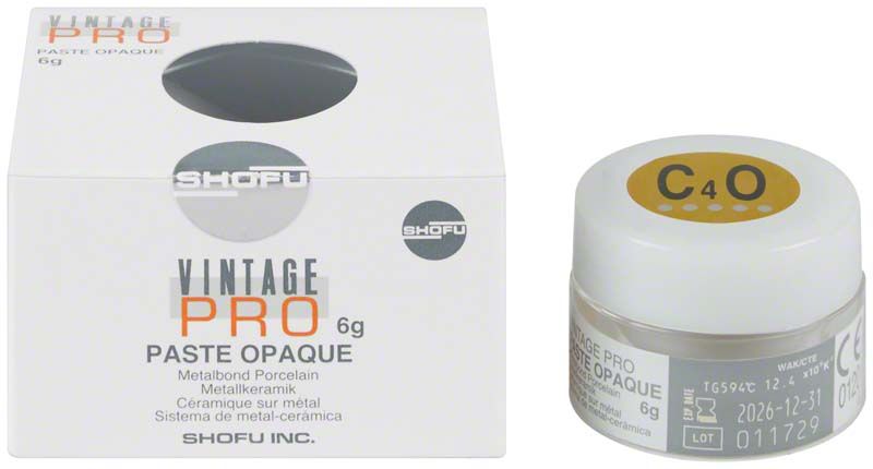 Vintage PRO Paste Opaque 6g C4O mit Verpackung und Dose.