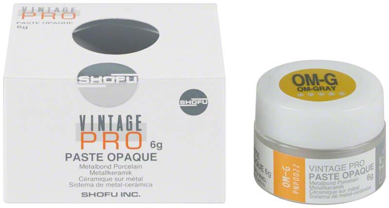 Vintage PRO Paste Opaque 6g OM-G mit Verpackung und Tiegel.