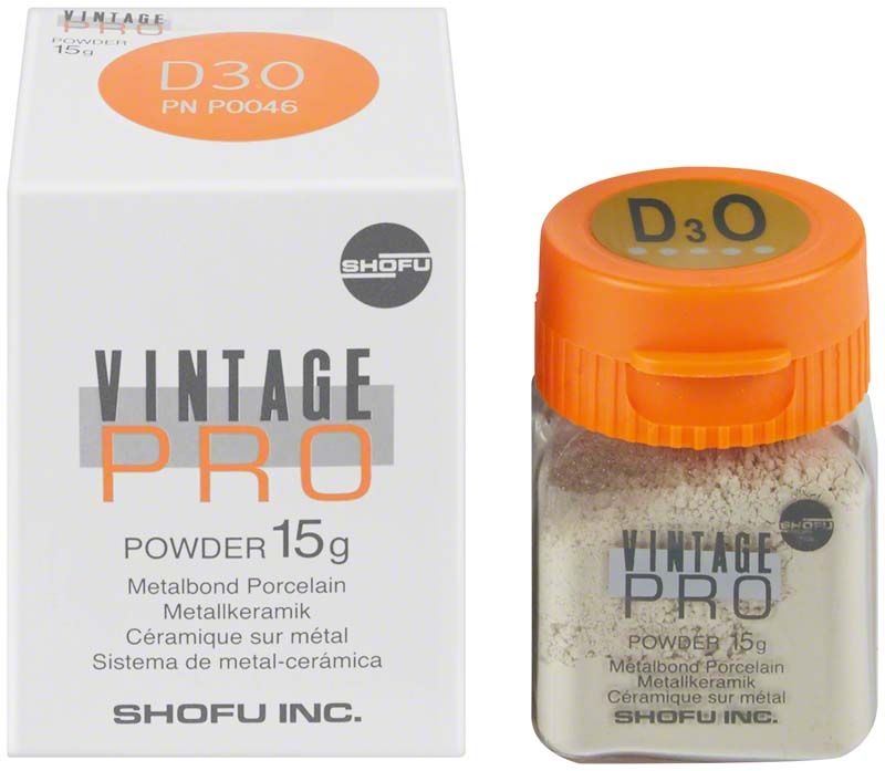 Vintage PRO Pulver Opaque 15g D3O mit Verpackung und Dose.