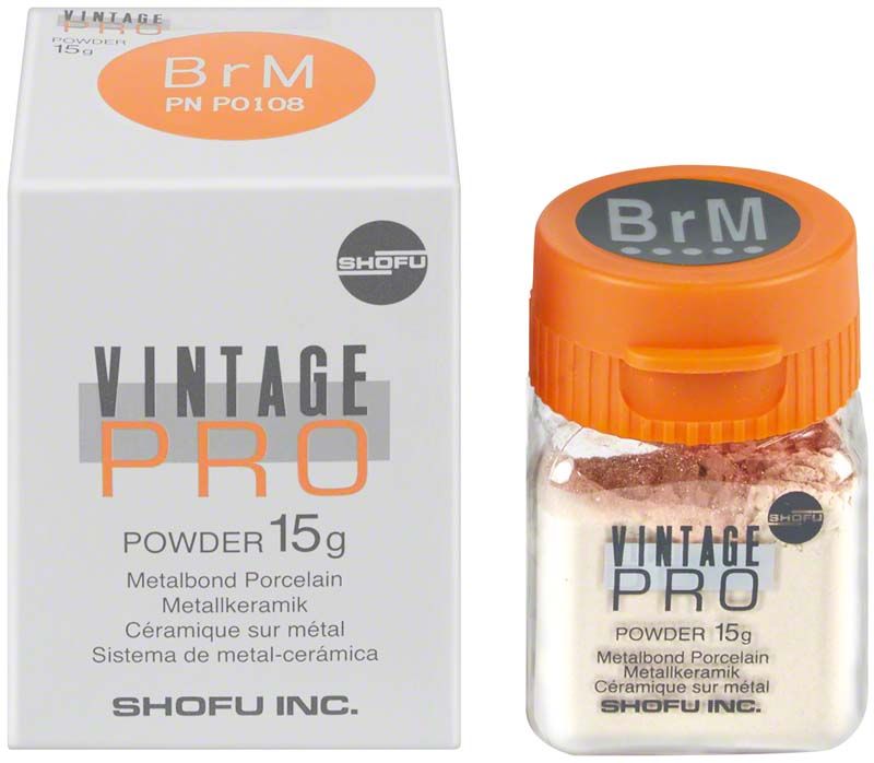 Vintage PRO Margin 15g Pulver in Verpackung mit Glasbehälter.