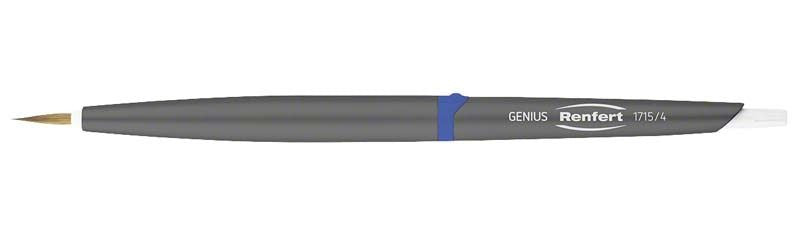 Genius Pinseleinsatz Refill Gr. 04 in grauer Farbe mit feiner Spitze.