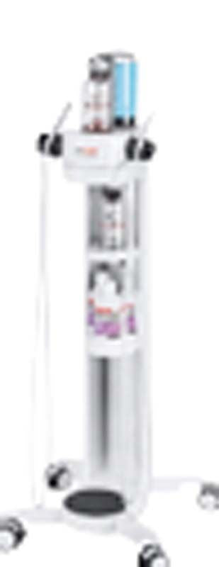 AIRFLOW® Station für Prophylaxe mit integriertem Aufbewahrungsplatz und 360°-Rollen.