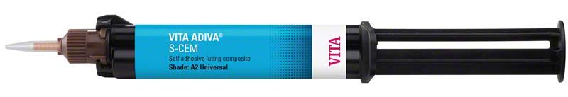 VITA ADIVA® S-CEM A2 Universal selbstadhäsiver Kompositzement in Kartusche.
