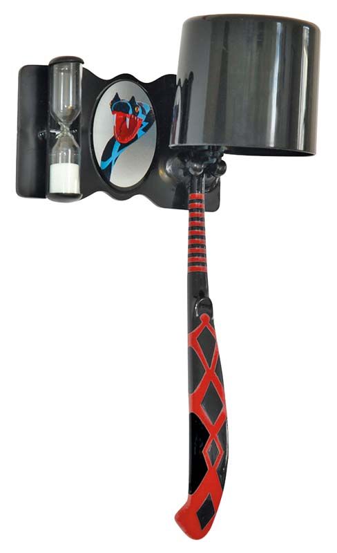 Zahnpflegeset mit schwarzer Zahnbürste und Sanduhr, Motiv Schwarze Schlange.