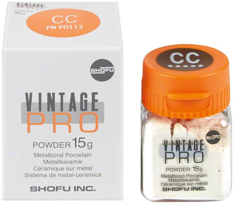 Vintage PRO Cervical 15g CC Metallkeramik-Pulver mit Verpackung.