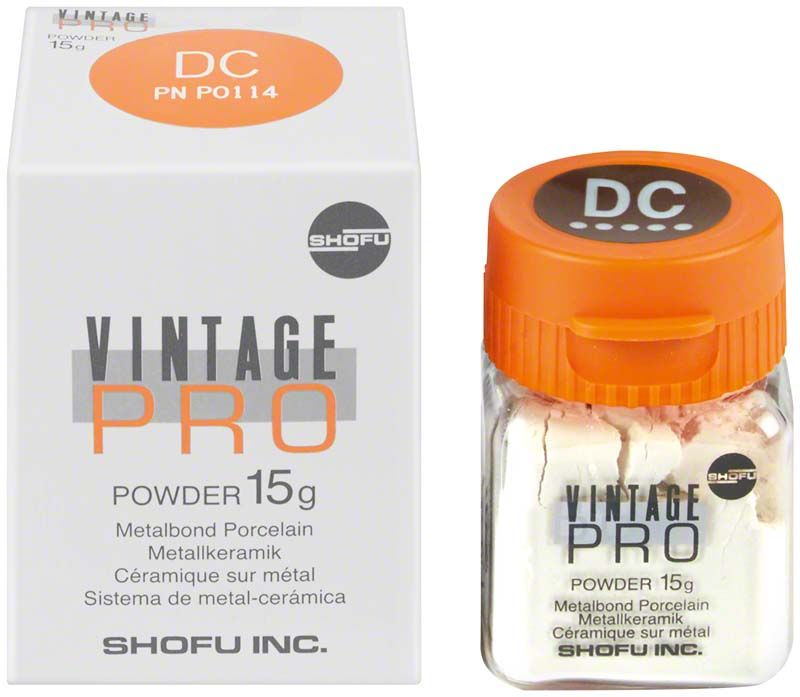 Vintage PRO Cervical 15g DC Metallkeramikpulver mit Verpackung