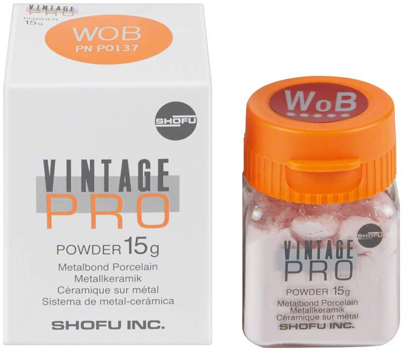 Vintage PRO Body 15g Pulver in Verpackung neben Dose.