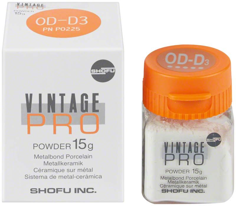 Vintage PRO Opaque Dentin 15g OD-D3 in original Verpackung.