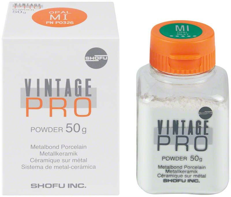 Vintage PRO Opal Effekt Pulver 50g Verpackung und Behälter.