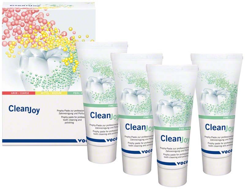 CleanJoy® Sparpackung fein Tuben mit Prophypaste für Zahnreinigung.