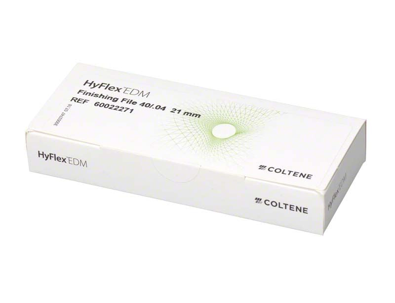 HyFlex™ EDM NiTi-Feilen 21mm, Finishing File 40/.04 in weißer Kartonverpackung.