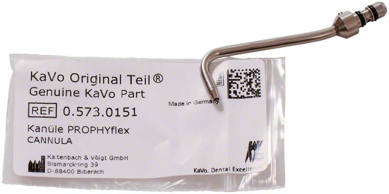 PROPHYflex Kanüle fokussiert mit Produktetikett auf weißem Hintergrund