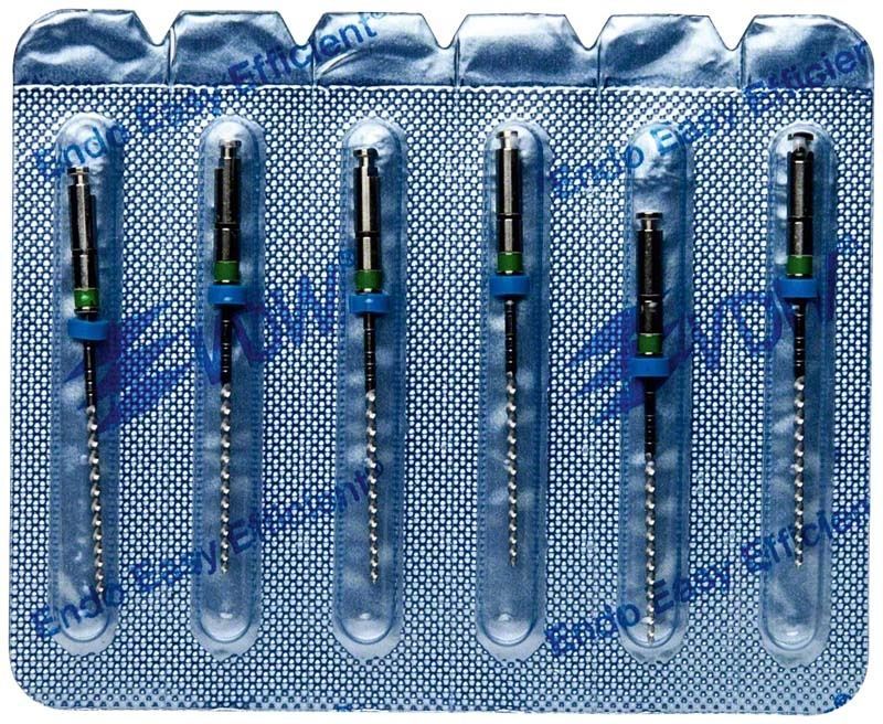 FlexMaster® Feilen in Blisterverpackung für endodontische Wurzelkanalaufbereitung.
