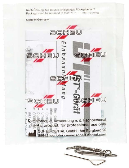 Verpackung des CMD Teleskop HF 9 mit Endanschlag und Anleitung.