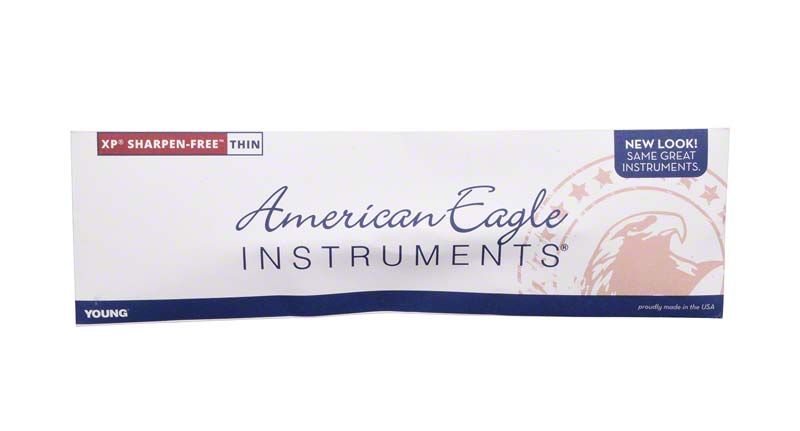 Verpackung der American Eagle XP Gracey Access Pro Thin™ Kürette mit Adler-Logo.
