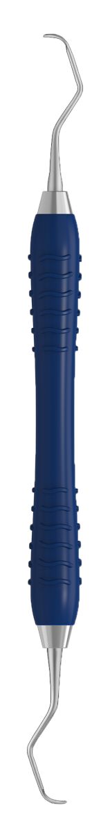 Blaues Colori Kürette GRACEY Standard Figur 7-8 mit doppeltem Ende.