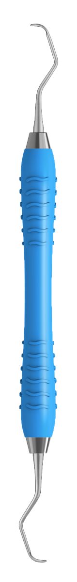 Hellblaues Colori Kürette GRACEY Standard Figur 7-8 Zahninstrument.