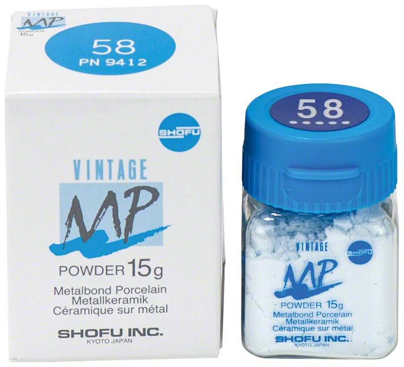 Vintage MP Standard Schneide 15g Pulver mit Verpackung und Glasbehälter.
