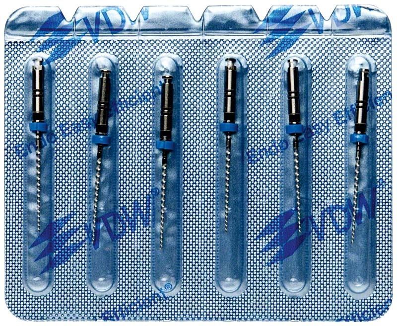Endodontische Feilen FlexMaster Taper .04 21mm Gr. 40/.04 in Blisterverpackung.