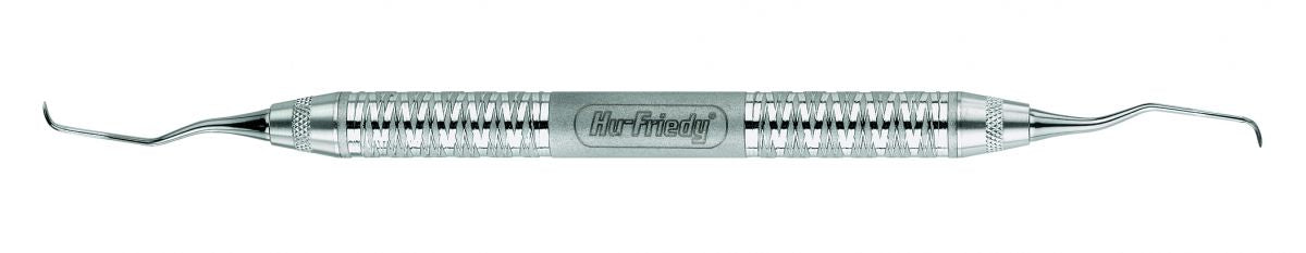 Kürette Gracey Nijmegen Figur 11/12 mit ergonomischem Griff für mesiale Zahnflächen.