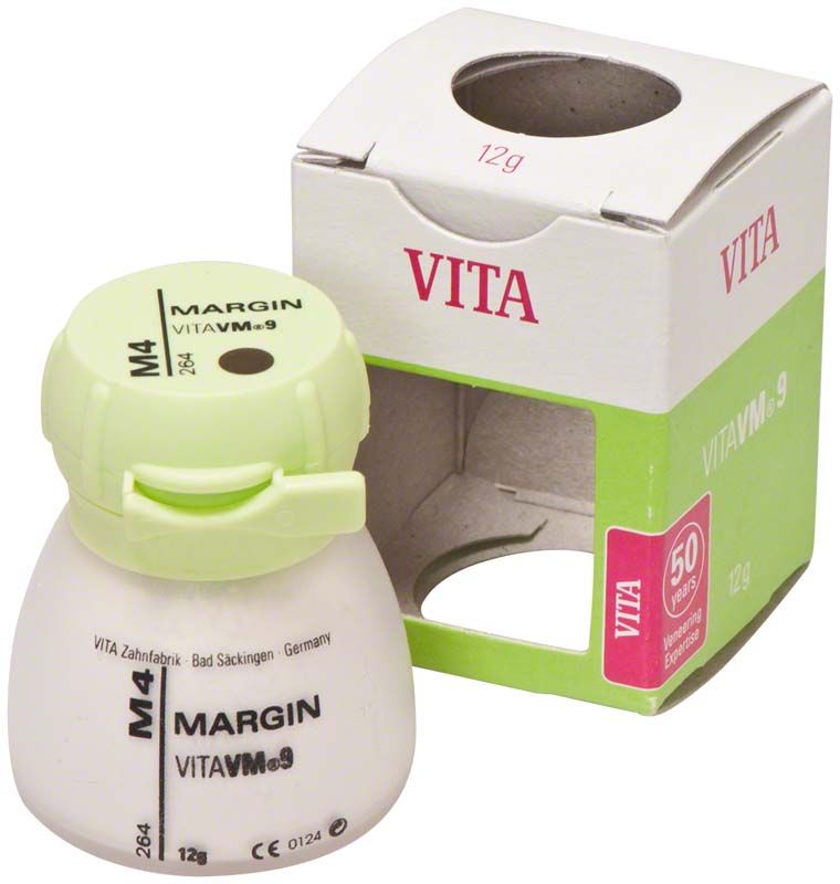 Keramikpulver VM9 Margin 12g M4 mit Verpackung von VITA.