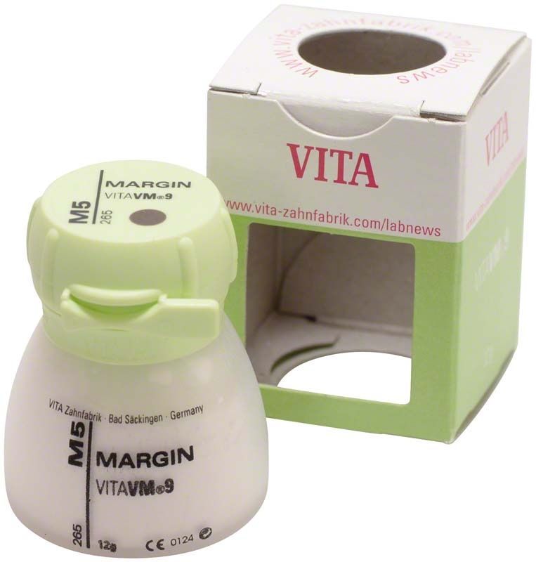 VM9 Margin 12g M5 Keramikpulver mit Verpackung.