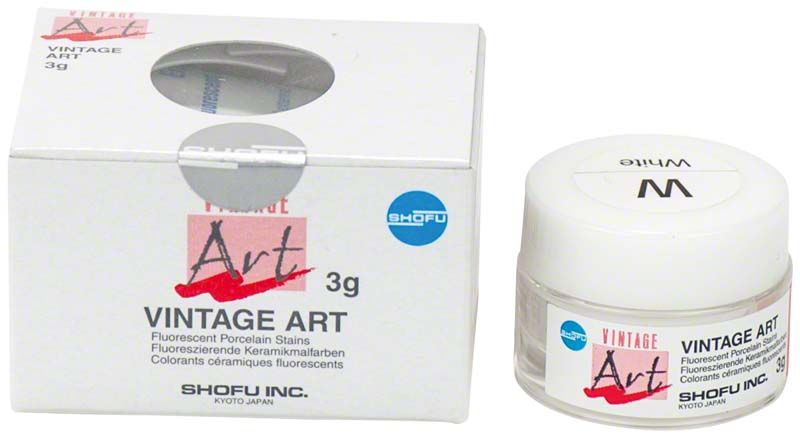 Verpackung und Dose von VINTAGE Art Base Color Stains W (Weiß)