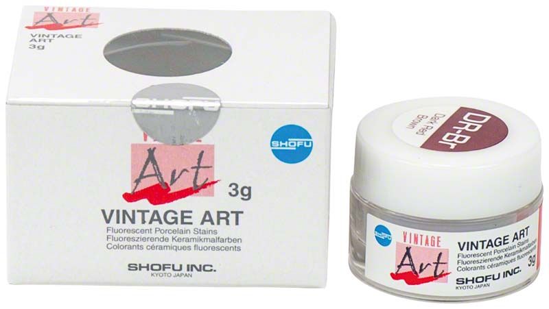 Verpackung und Glasbehälter von VINTAGE Art Color Stains DR-Br.