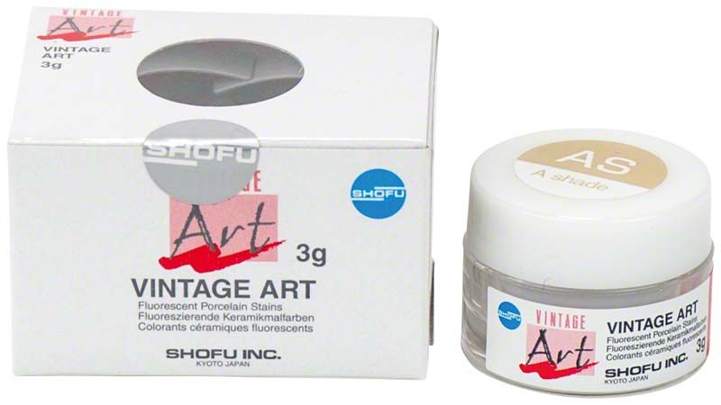 Vintage Art Color Stains AS in Verpackung und Tiegel.
