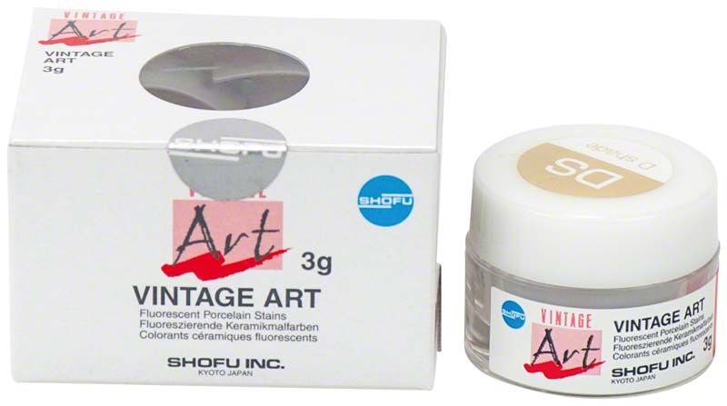 VINTAGE Art Color Stains DS Packung mit Keramikfarben und kleinem Tiegel.