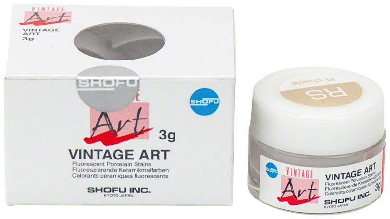 Vintage Art Color Stains RS Verpackung und Behälter auf weißem Hintergrund