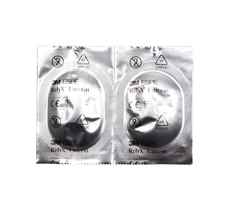 3M RelyX Unicem Aplicap Kapseln in versiegelter Doppelverpackung.