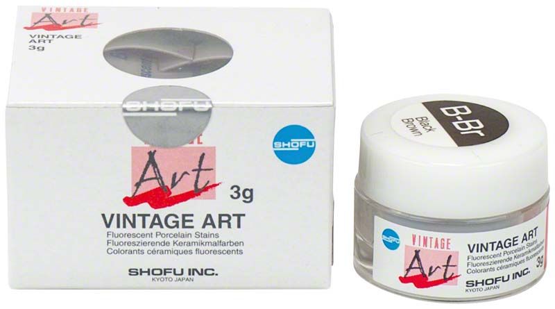 Verpackung und Behälter von VINTAGE Art Color Stains B-Br (Black-Brown).