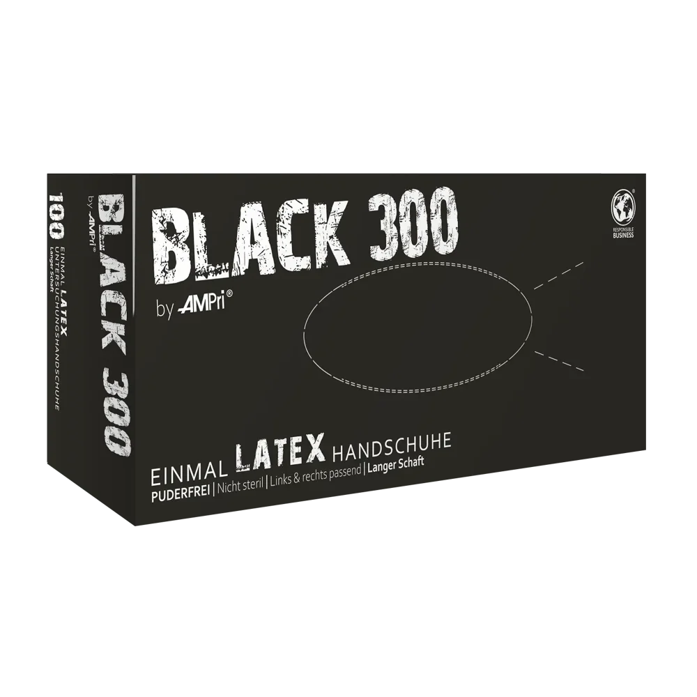 Black 300 Latexhandschuhe