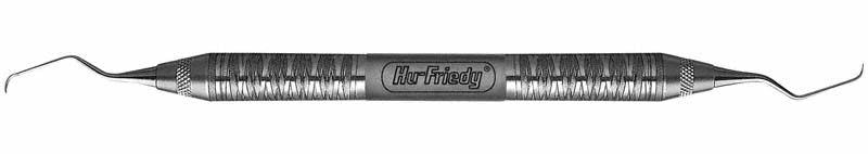 Gracey-Kürette Mini-Five Figur 3/4 mit ergonomischem Griff für orale Anwendungen.
