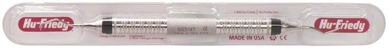 Standard Gracey-Kürette Figur 3/4 mit schwarzem Griff in Verpackung