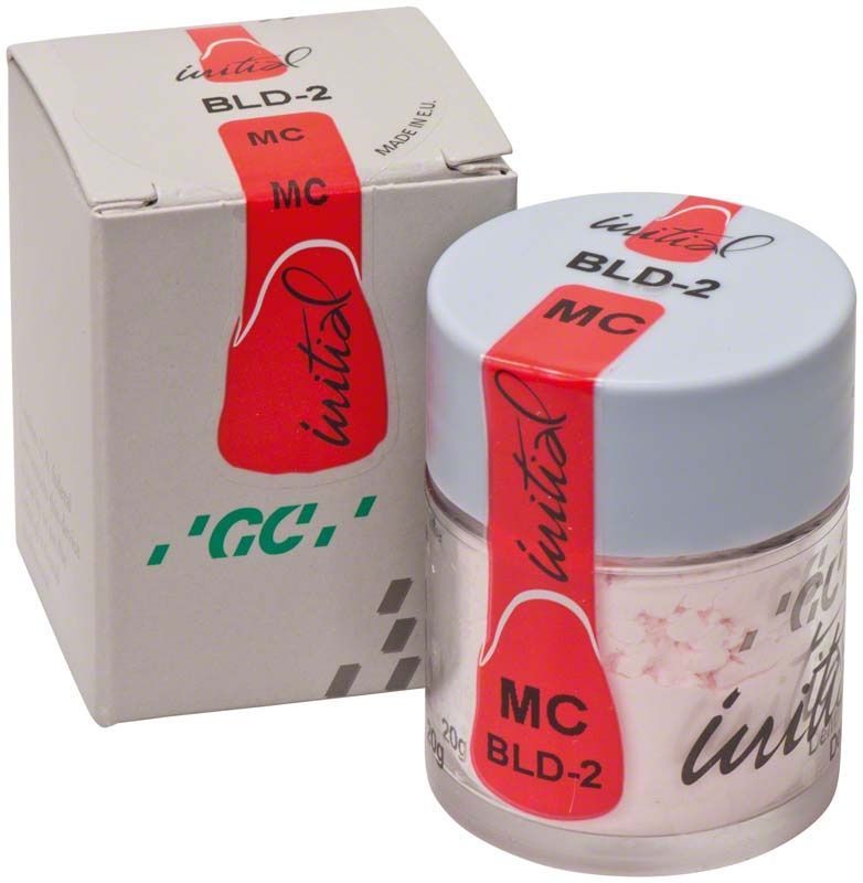GC Initial MC Bleach Dentin 20g BLD-2 in Originalverpackung mit Dose.