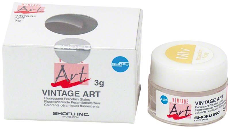 Verpackung der VINTAGE Art Color Stains MIv (Mamelon-Ivory) mit 3g Inhalt.