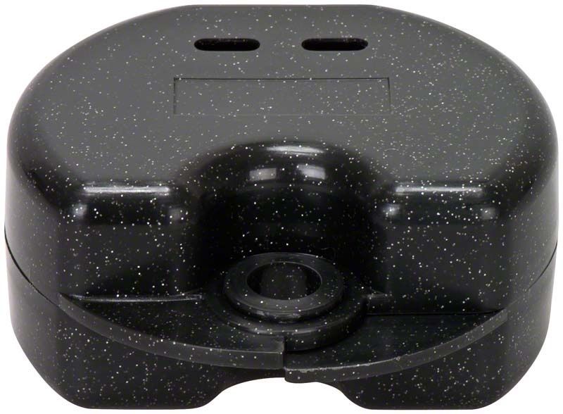 Zahnspangendose in Metallic-Glitter Anthrazit von Medic-Star.