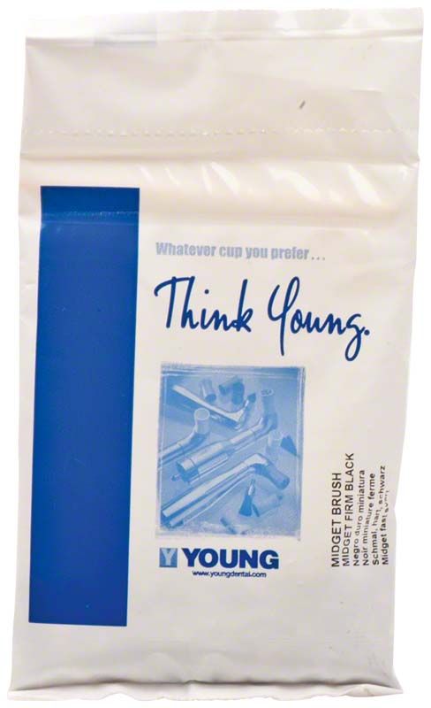 Verpackung der Proxeo Polierbürsten Young Mini Polierbürsten spitz.