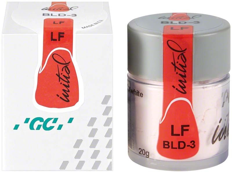 GC Initial LF Bleach Dentin BLD-3 Verpackung und Dose.