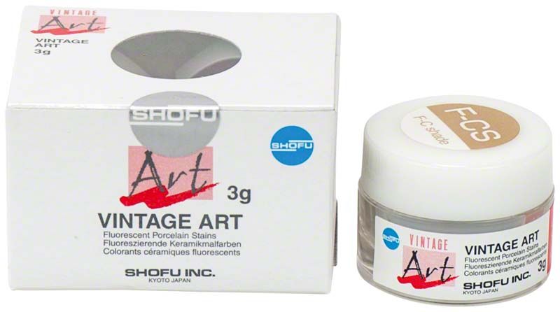 Vintage Art Color Stains F-CS Foundation C-Shade mit Verpackung und Tiegel.
