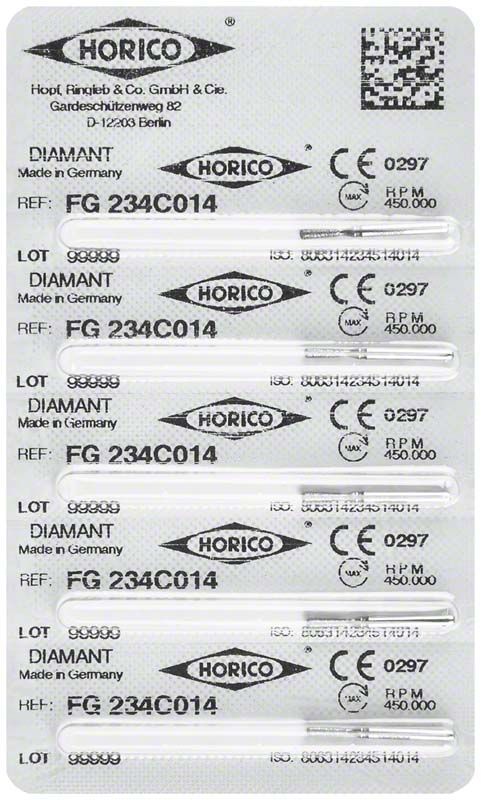 Verpackung von Diamant FG 234C 012 mit sechs Einheiten.