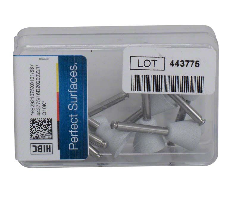 Silikonpolierer EVE UNIVERSAL weiß in Kunststoffbox mit Barcode-Aufkleber.