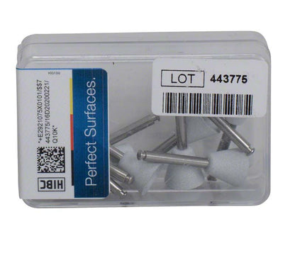 Silikonpolierer EVE UNIVERSAL weiß in Kunststoffbox mit Barcode-Aufkleber.