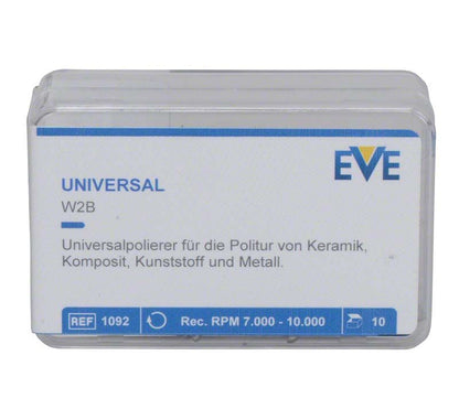 Universalsilikonpolierer EVE in weißer Verpackung für Keramik und Metall.
