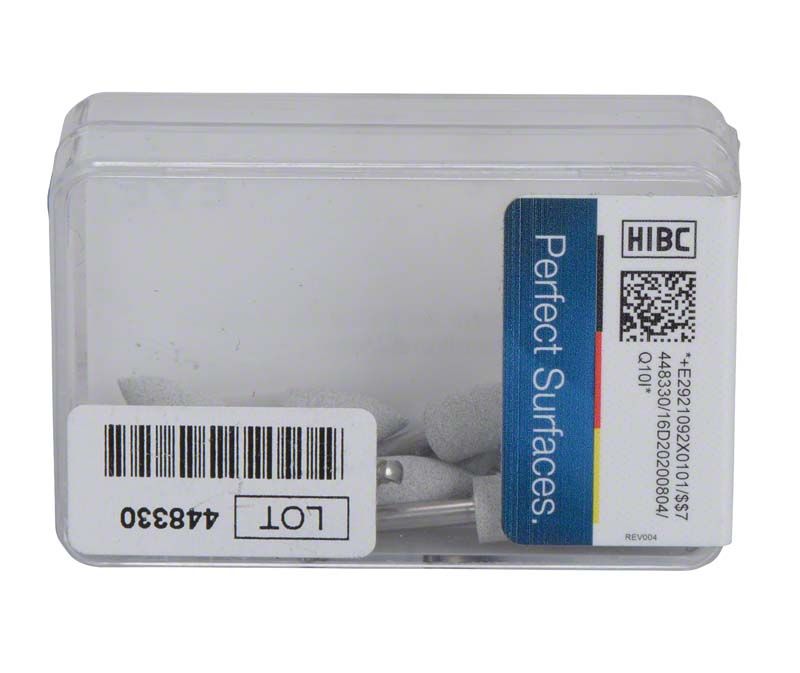 Kunststoffverpackung mit EVE UNIVERSAL Silikonpolierern und Barcode-Etikett.