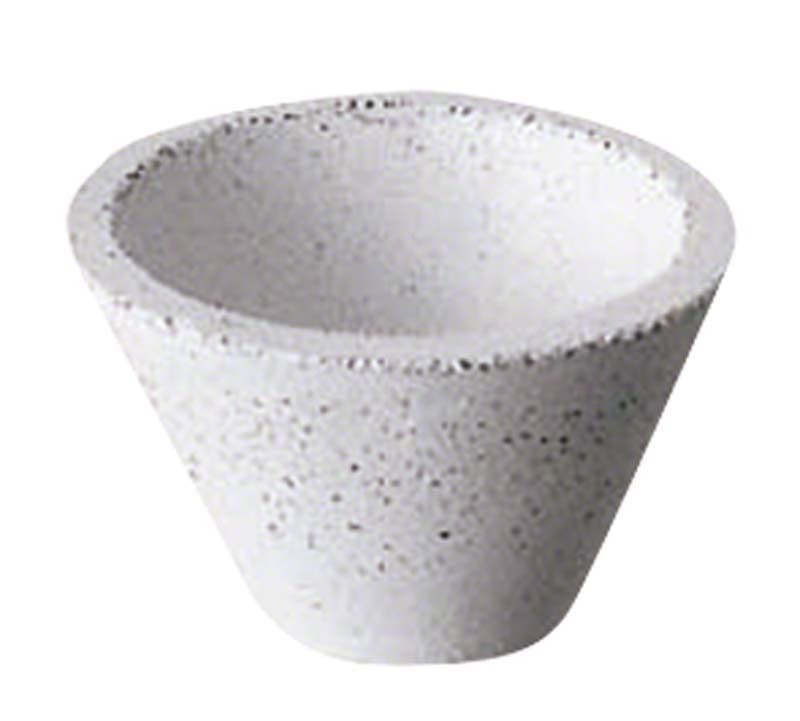 Weißer, unmontierter Universalpolierer für Dentalanwendungen.