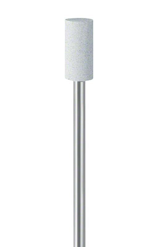 Weißer montierter Universal-Polierer auf Metallstift.