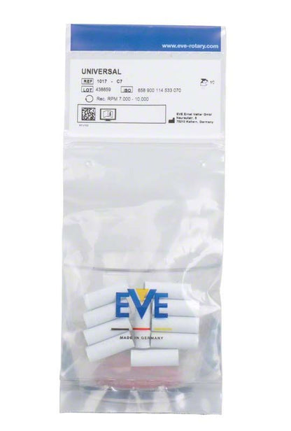 EVE UNIVERSAL weiß unmontiert 10er C7 in transparenter Verpackung.